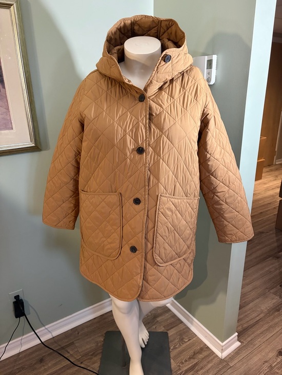 Old Navy Jackets & Blazers - Old Navy Quilted Spring Hooded Tan Jacket
